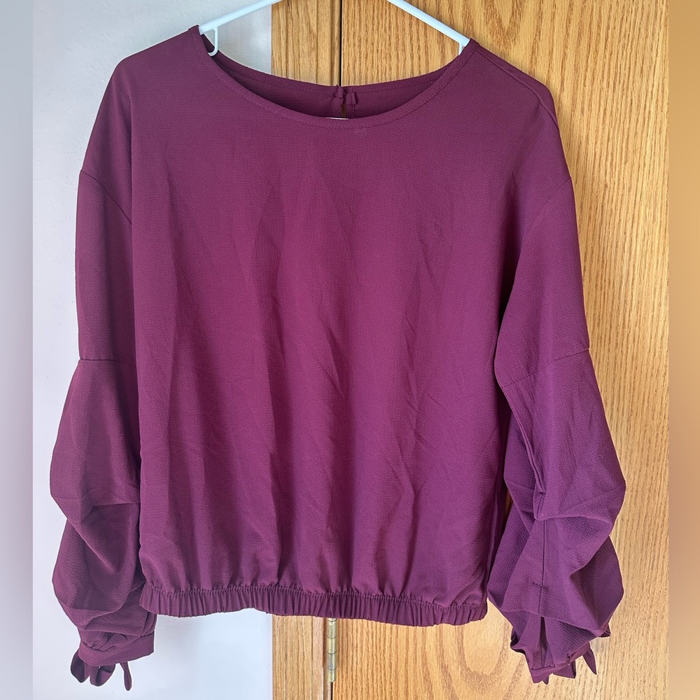 Women’s Burgundy Dress Shirt